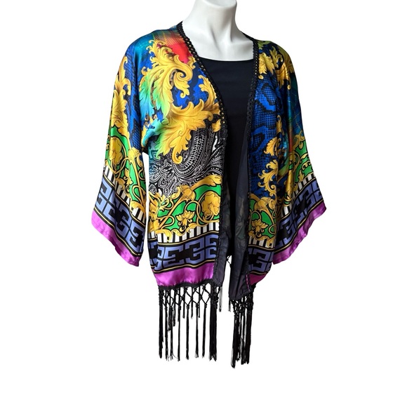 NWT, Sauvage Swim Silk Kimono, One Size - Picture 7 of 13
